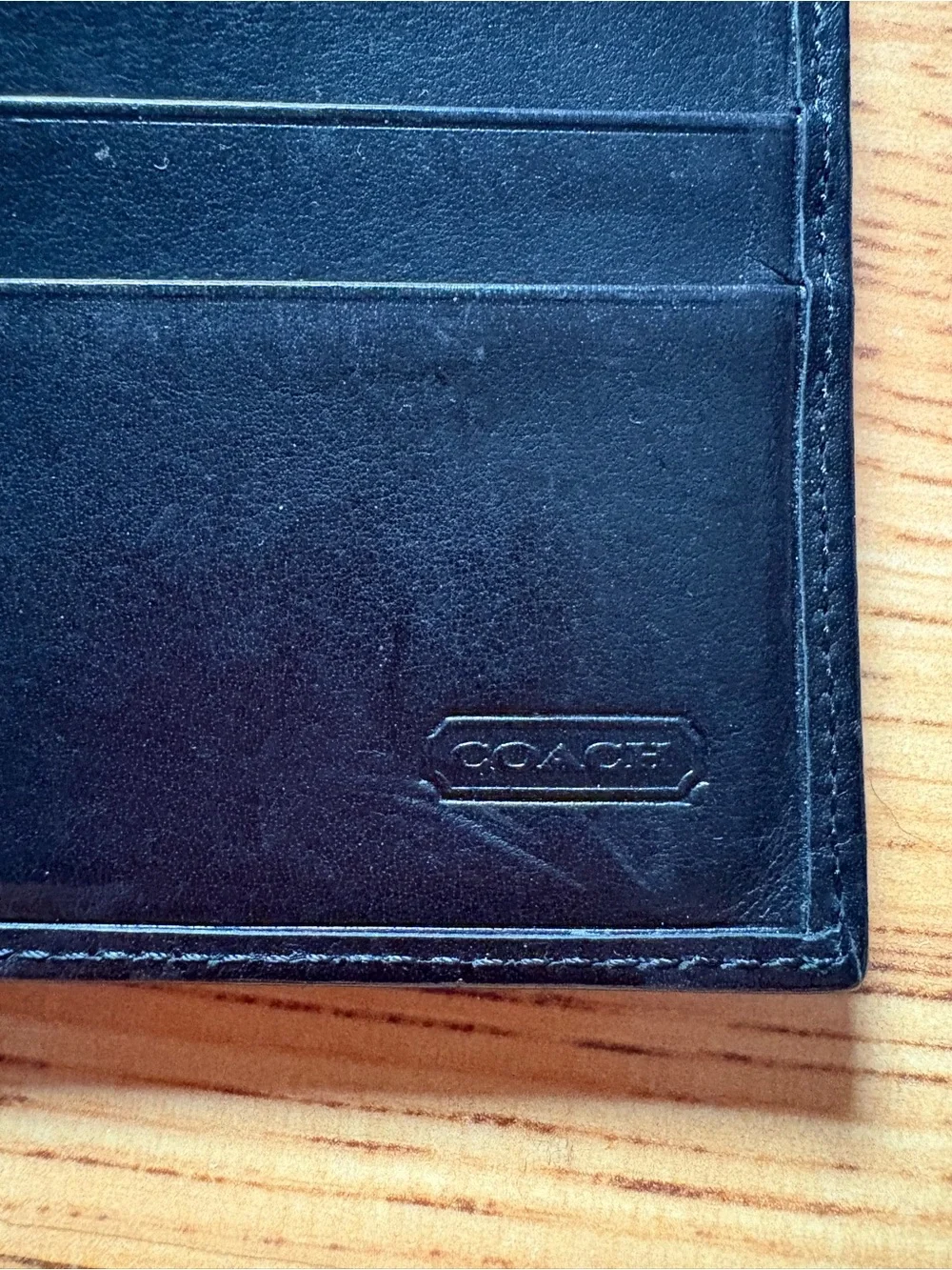 Coach Classic Black Leather Men’s Bifold Wallet